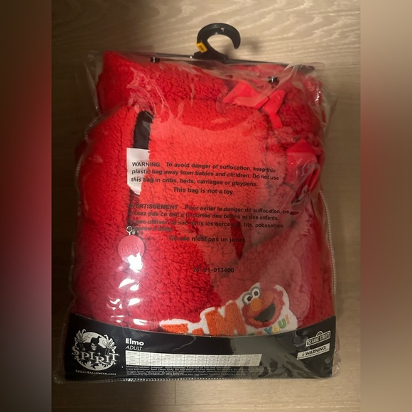Adult Elmo Jumpsuit Costume - Sesame Street - Picture 2 of 2